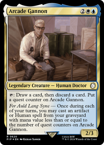 Arcade Gannon (Surge Foil) [Fallout] Magic: The Gathering