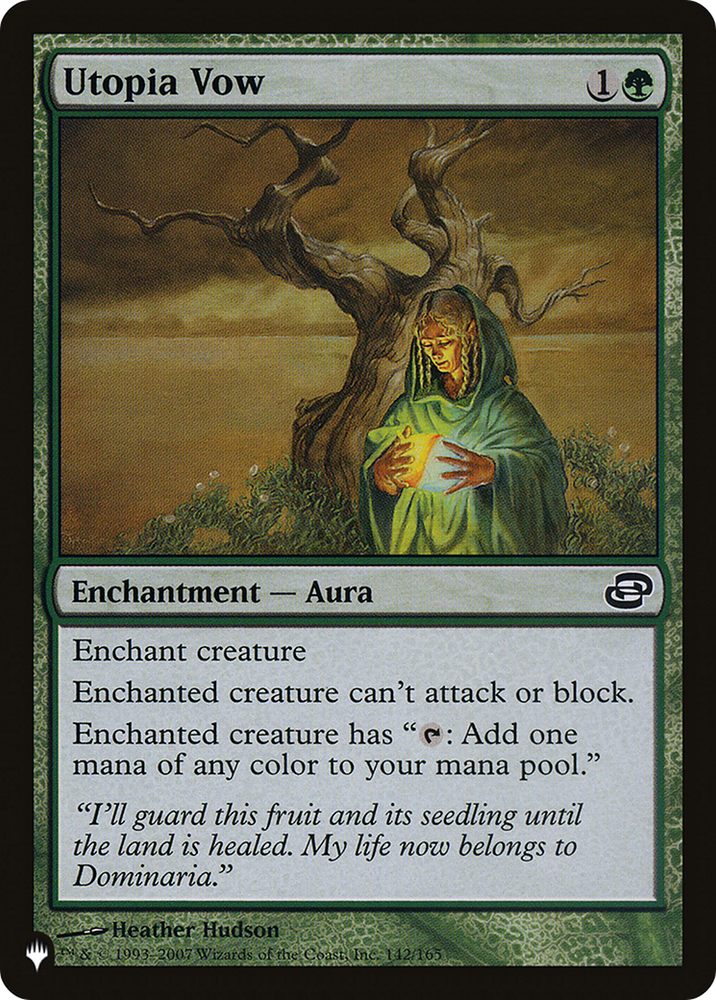 Utopia Vow [The List] Magic: The Gathering