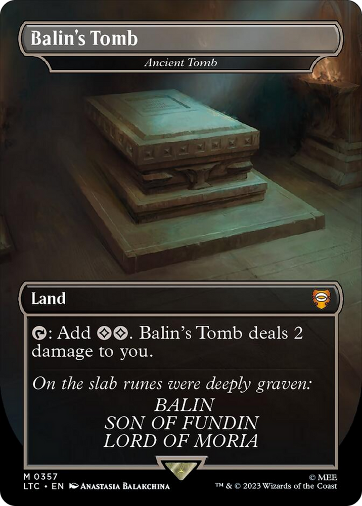 Balin's Tomb - Ancient Tomb [The Lord of the Rings: Tales of Middle-Earth Commander] Magic: The Gathering