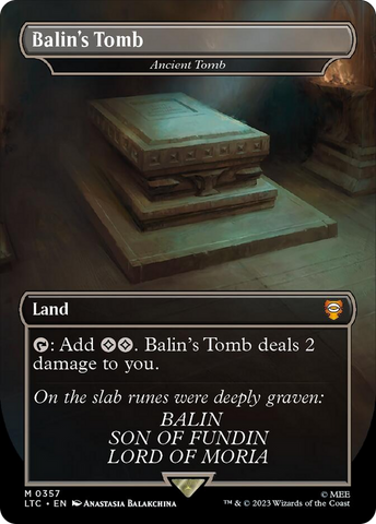 Balin's Tomb - Ancient Tomb [The Lord of the Rings: Tales of Middle-Earth Commander] Magic: The Gathering