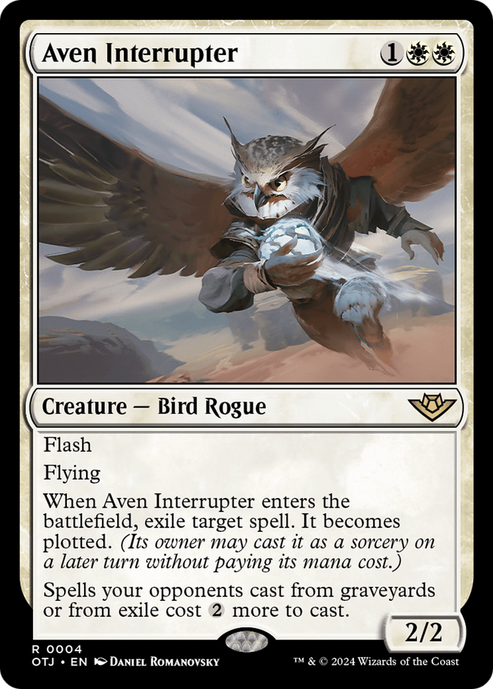 Aven Interrupter [Outlaws of Thunder Junction] Magic: The Gathering