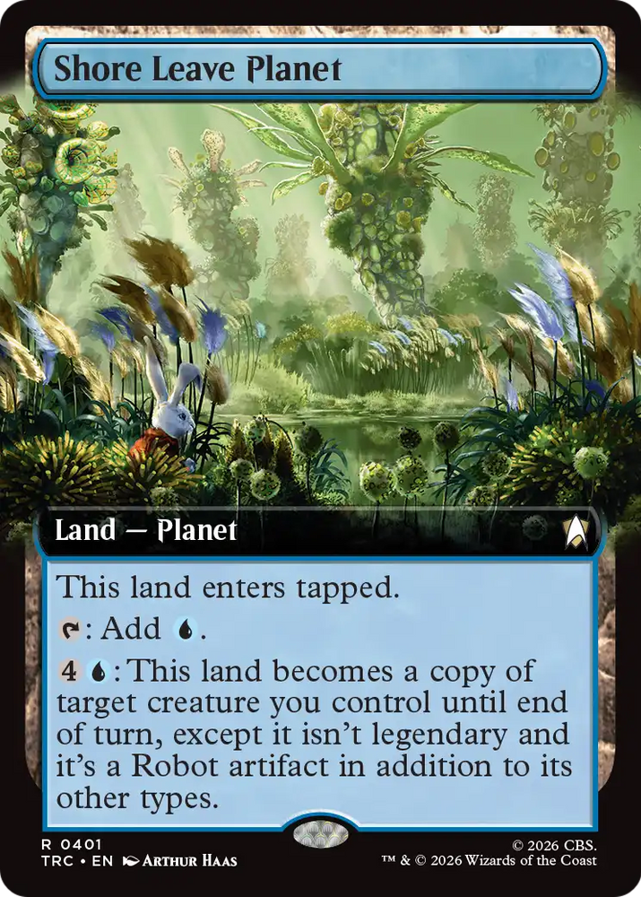Shore Leave Planet (Extended Art) [Star Trek Commander] Magic: The Gathering