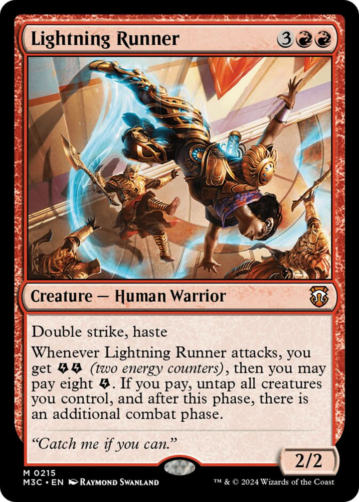 Lightning Runner (Ripple Foil) [Modern Horizons 3 Commander] Magic: The Gathering