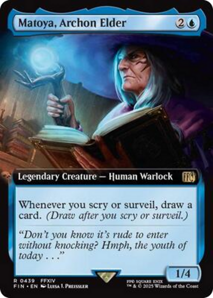 Matoya, Archon Elder (Extended Art) [FINAL FANTASY] Magic: The Gathering