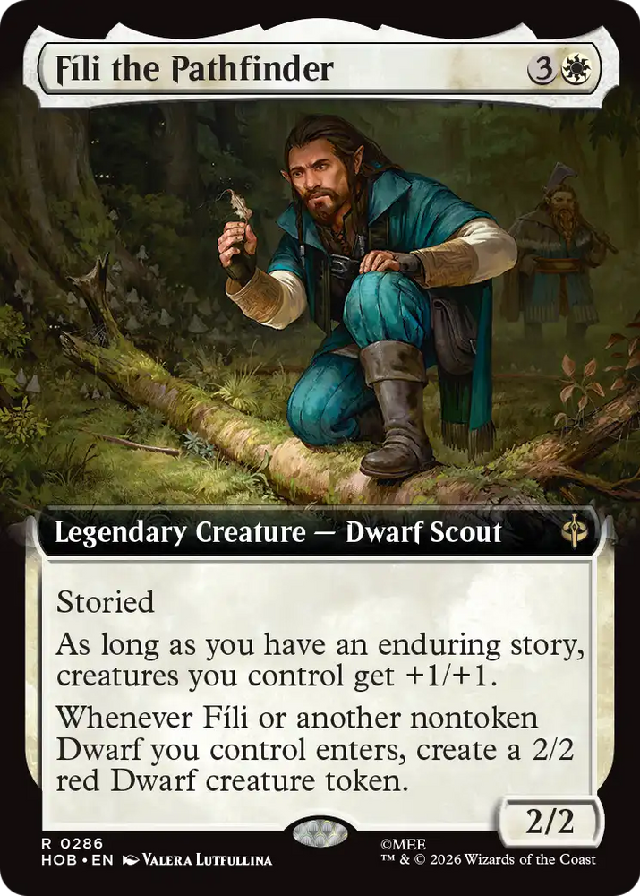 Fili the Pathfinder (Extended Art) [The Hobbit] Magic: The Gathering