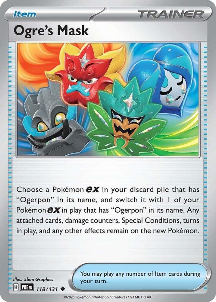 Ogre's Mask (118/131) [Scarlet & Violet: Prismatic Evolutions] Pokémon