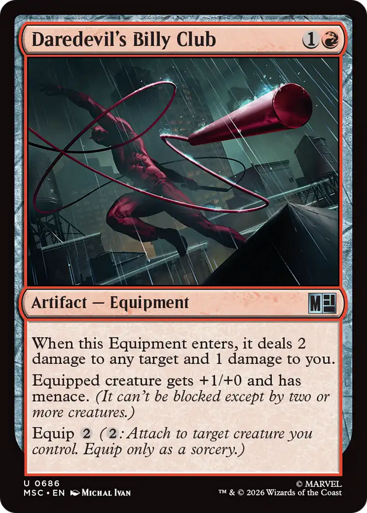 Daredevil's Billy Club [Marvel Super Heroes Commander] Magic: The Gathering