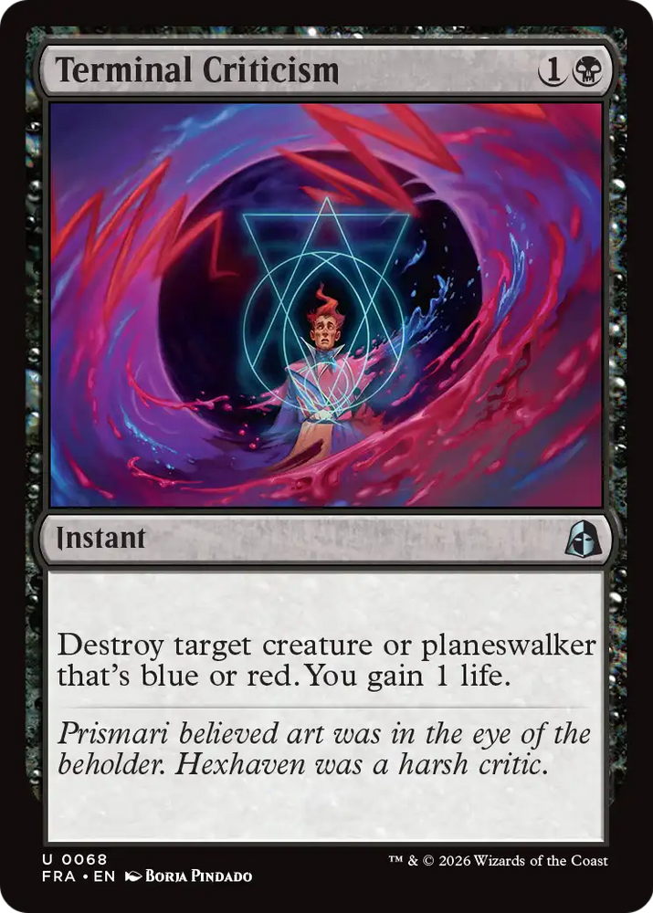 Terminal Criticism [Reality Fracture] Magic: The Gathering