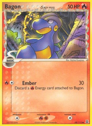 Bagon (58/113) (Delta Species) [EX: Delta Species] Pokémon