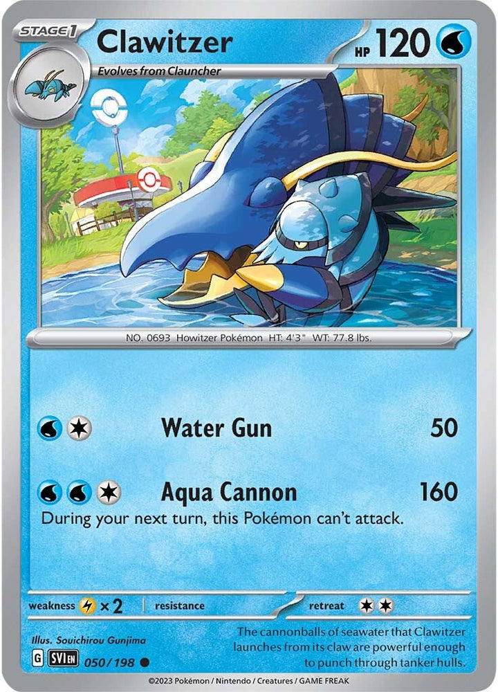 Clawitzer (050/198) [Scarlet & Violet: Base Set] Pokémon