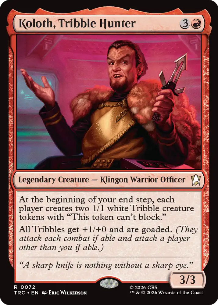 Koloth, Tribble Hunter [Star Trek] Magic: The Gathering