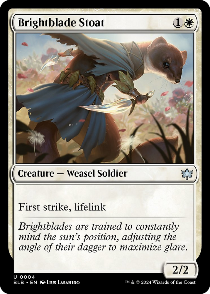 Brightblade Stoat [Bloomburrow] Magic: The Gathering