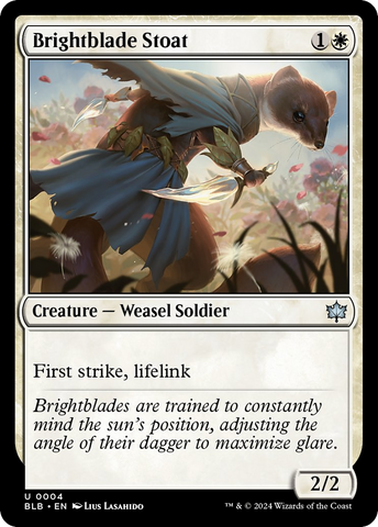 Brightblade Stoat [Bloomburrow] Magic: The Gathering