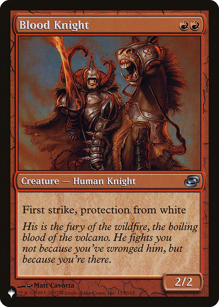 Blood Knight [The List] Magic: The Gathering