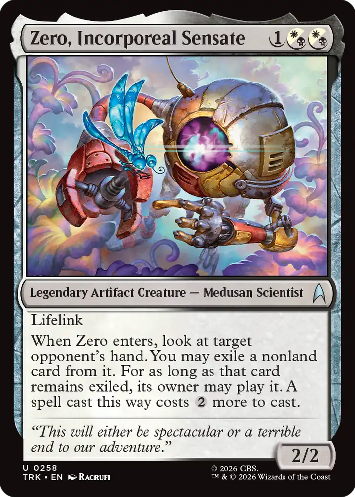 Zero, Incorporeal Sensate [Star Trek] Magic: The Gathering
