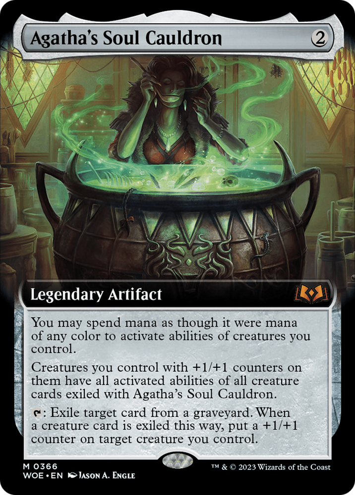 Agatha's Soul Cauldron (Extended Art) [Wilds of Eldraine] Magic: The Gathering