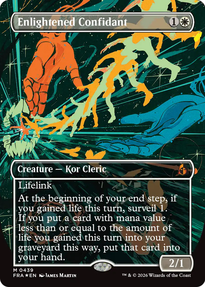 Enlightened Confidant (Borderless) (0439) [Reality Fracture] Magic: The Gathering
