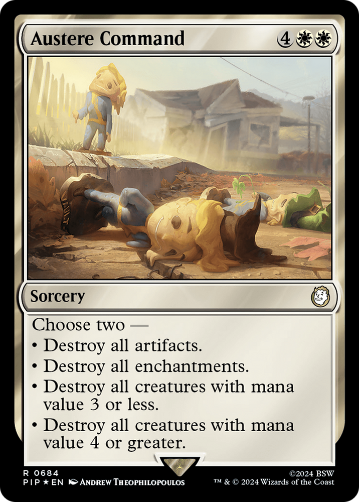 Austere Command (Surge Foil) [Fallout] Magic: The Gathering