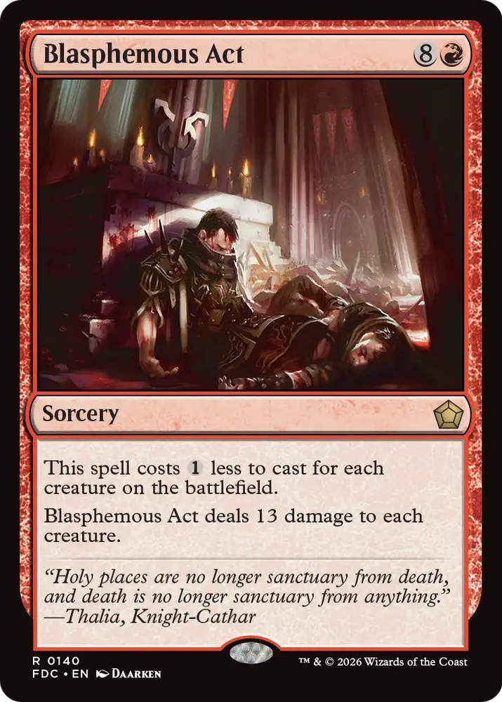 Blasphemous Act [Foundations Commander] Magic: The Gathering