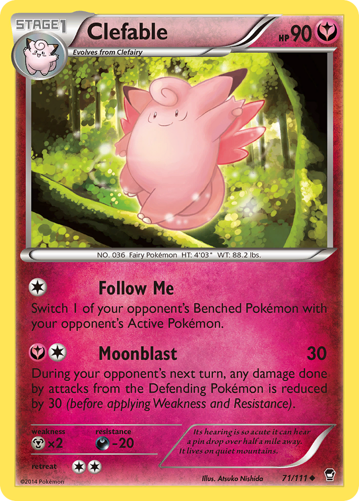 Clefable (71/111) [XY: Furious Fists] Pokémon