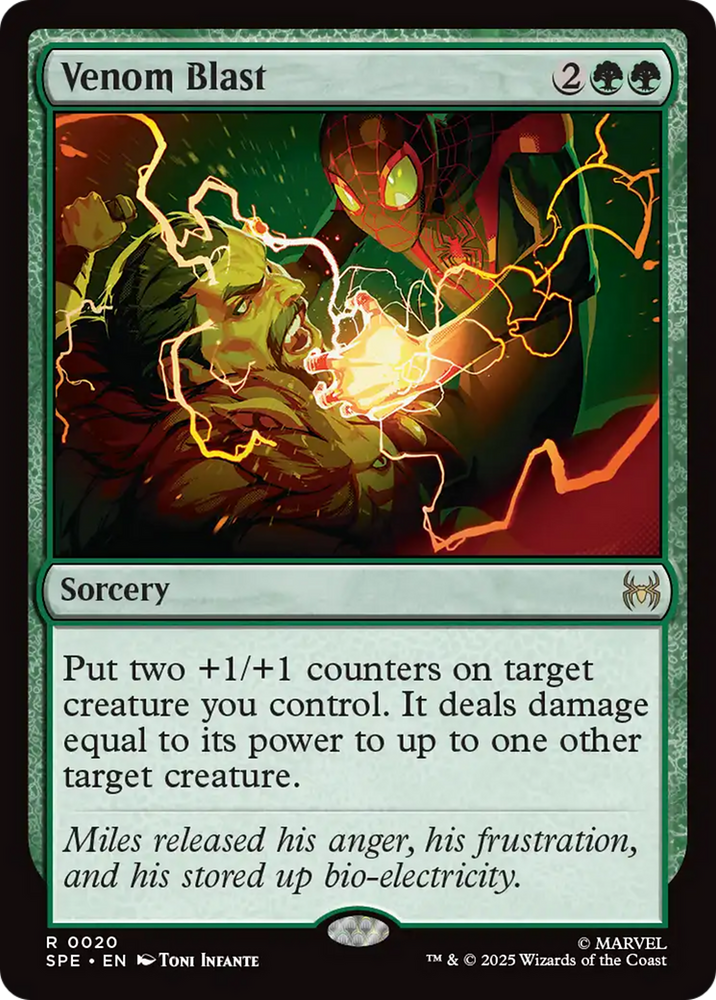 Venom Blast [Marvel's Spider-Man: Eternal-Legal] Magic: The Gathering