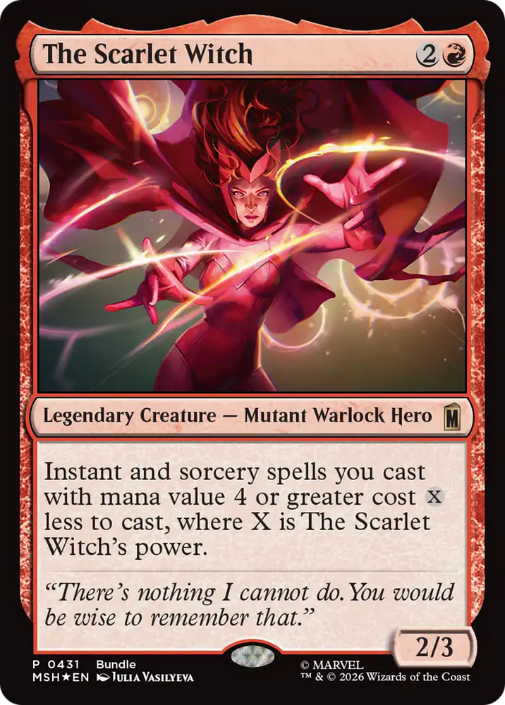 The Scarlet Witch (Bundle) [Marvel Super Heroes Promos] Magic: The Gathering