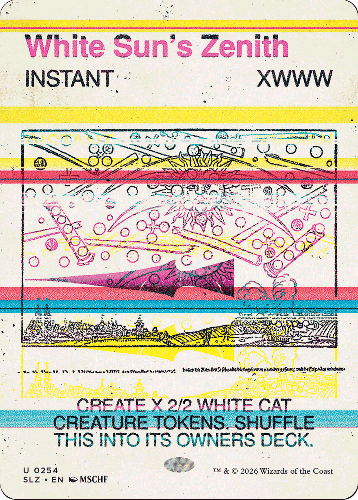White Sun's Zenith (0254) [Secret Lair x MSCHF: The Zeta Set] Magic: The Gathering