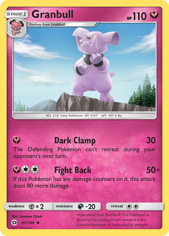 Granbull (91/149) [Sun & Moon: Base Set] Pokémon