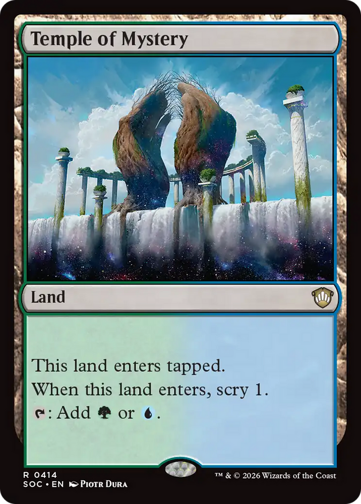 Temple of Mystery [Secrets of Strixhaven Commander] Magic: The Gathering