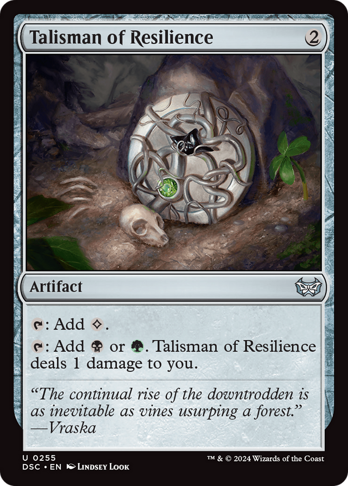Talisman of Resilience [Duskmourn: House of Horror Commander] Magic: The Gathering