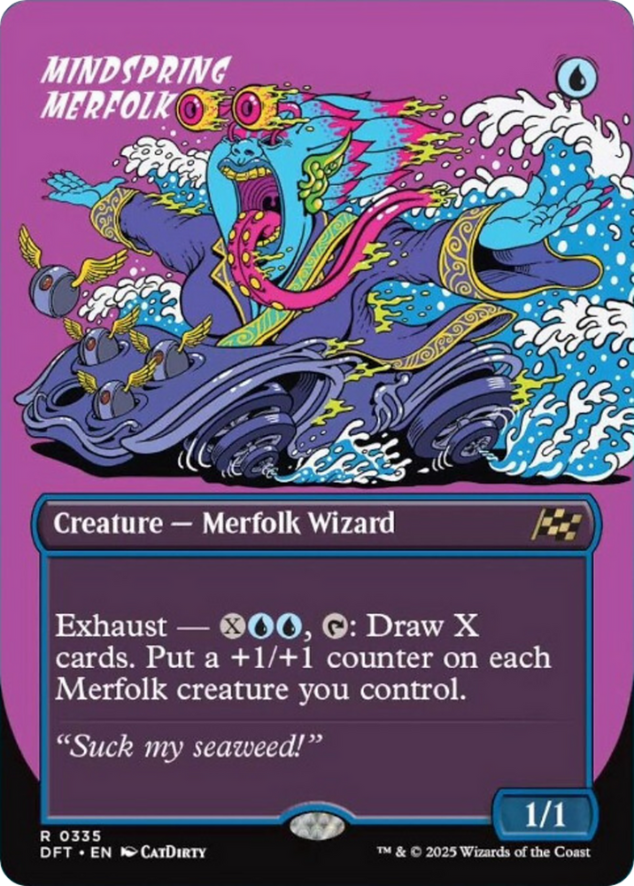 Mindspring Merfolk (Borderless) [Aetherdrift] Magic: The Gathering