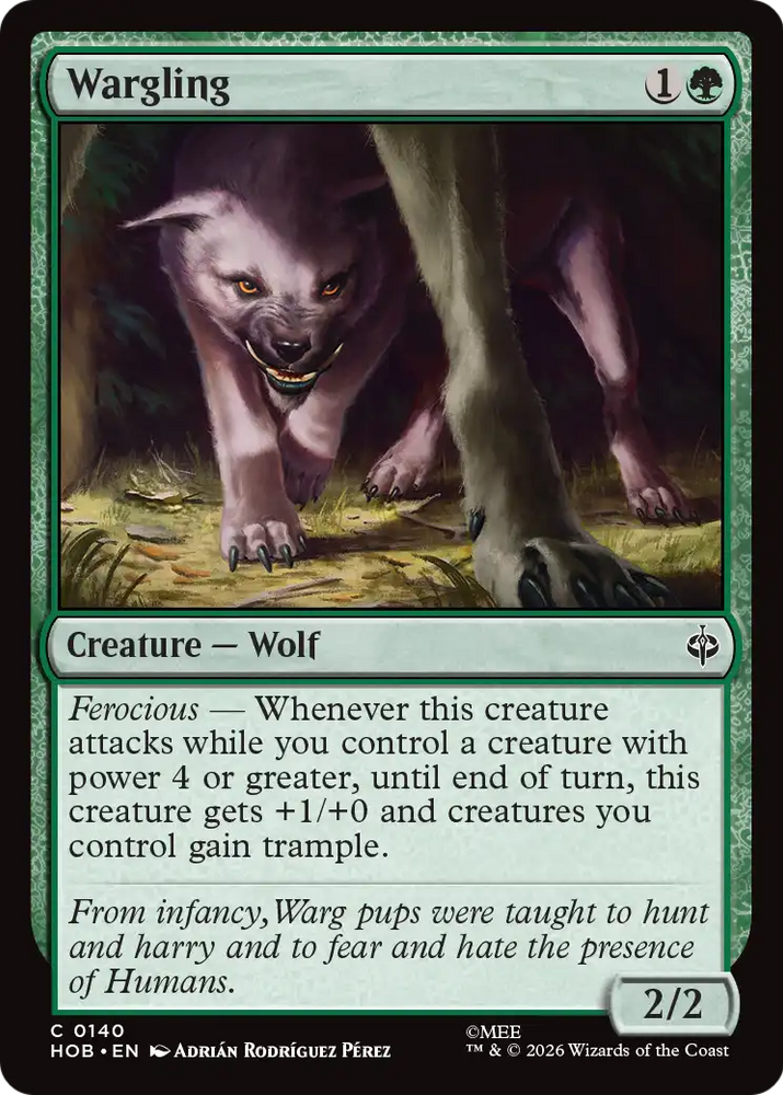 Wargling [The Hobbit] Magic: The Gathering