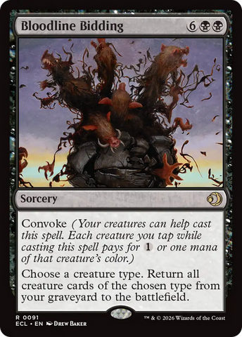 Bloodline Bidding [Lorwyn Eclipsed] Magic: The Gathering