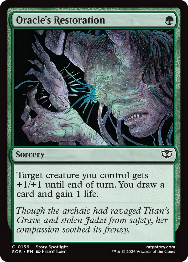 Oracle's Restoration [Secrets of Strixhaven] Magic: The Gathering