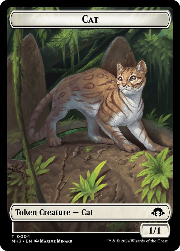 Phyrexian Germ // Cat Double-Sided Token [Modern Horizons 3 Tokens] Magic: The Gathering