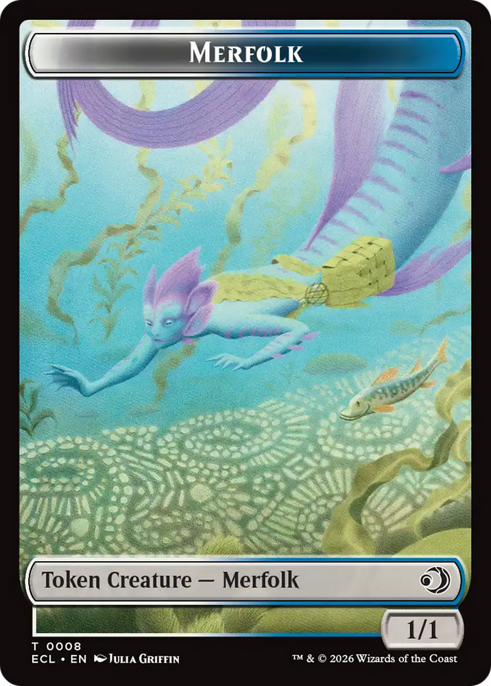 Shapeshifter // Merfolk Double-Sided Token [Lorwyn Eclipsed Tokens] Magic: The Gathering