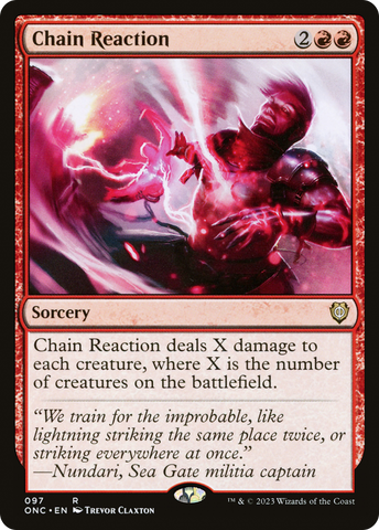 Chain Reaction [Phyrexia: All Will Be One Commander] Magic: The Gathering