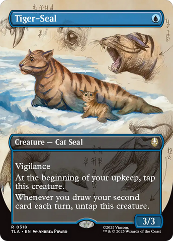 Tiger-Seal (Borderless) [Avatar: The Last Airbender] Magic: The Gathering