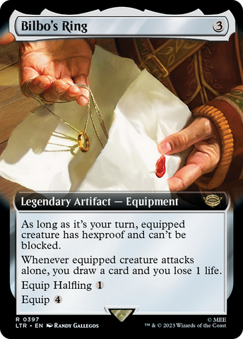 Bilbo's Ring (Extended Art) [The Lord of the Rings: Tales of Middle-Earth] Magic: The Gathering