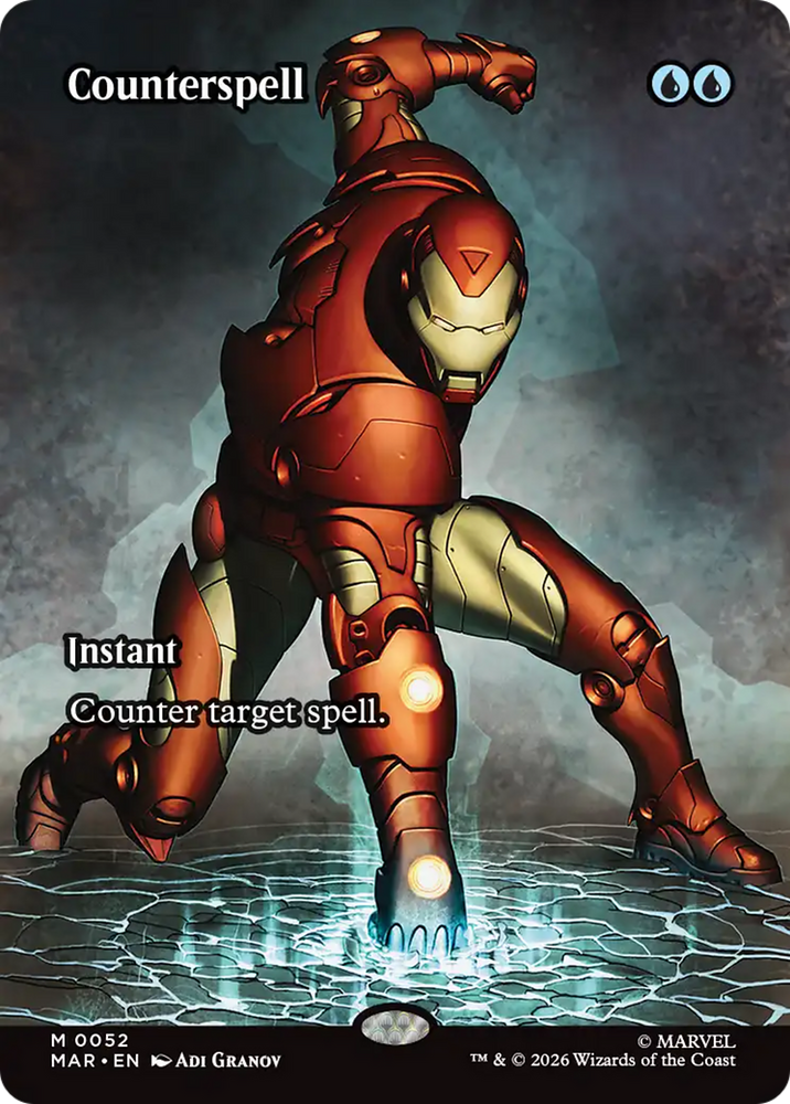 Counterspell (Borderless) (0052) [Marvel Universe: Eternal-Legal] Magic: The Gathering