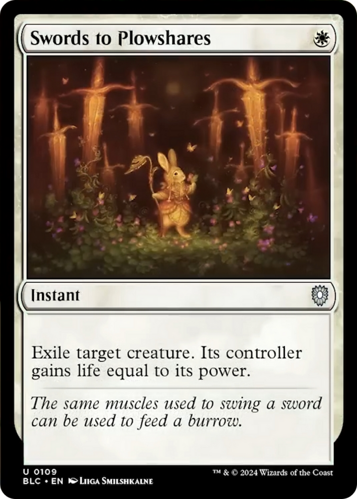 Swords to Plowshares [Bloomburrow Commander] Magic: The Gathering