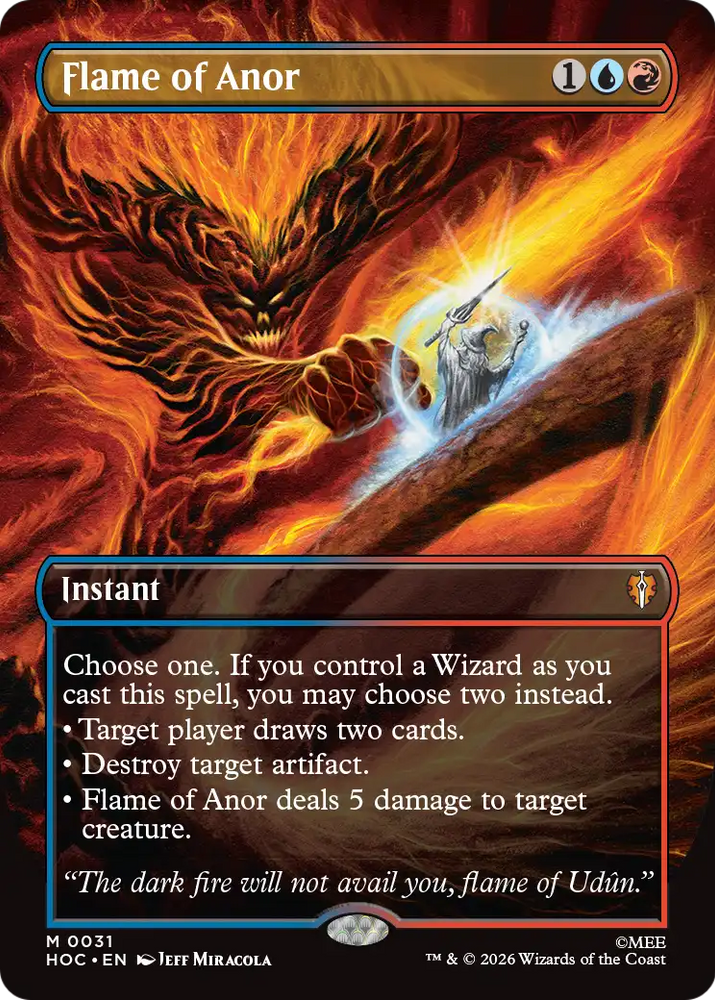 Flame of Anor (Borderless) [The Hobbit: Eternal-Legal] Magic: The Gathering