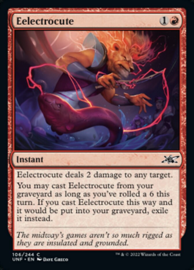 Eelectrocute [Unfinity] Magic: The Gathering