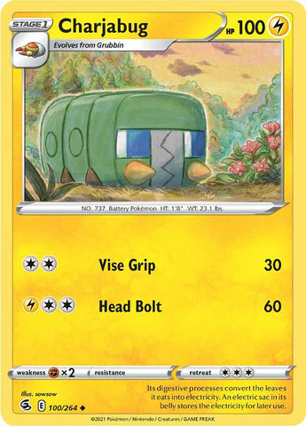 Charjabug (100/264) [Sword & Shield: Fusion Strike] Pokémon