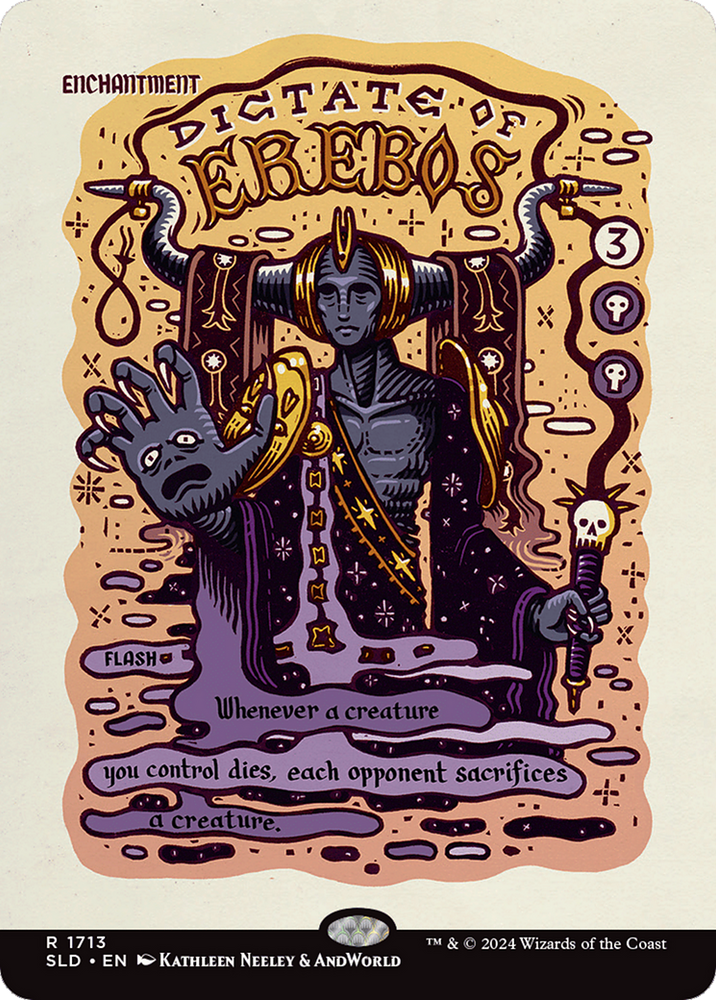 Dictate of Erebos (Rainbow Foil) [Secret Lair Drop Series] Magic: The Gathering