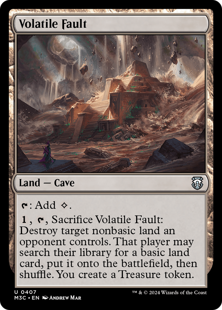 Volatile Fault (Ripple Foil) [Modern Horizons 3 Commander] Magic: The Gathering