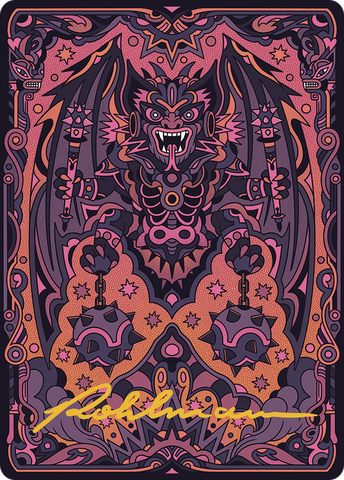 Bloodletter of Aclazotz Art Card (61/81) (Gold-Stamped Signature) [The Lost Caverns of Ixalan Art Series] Magic: The Gathering