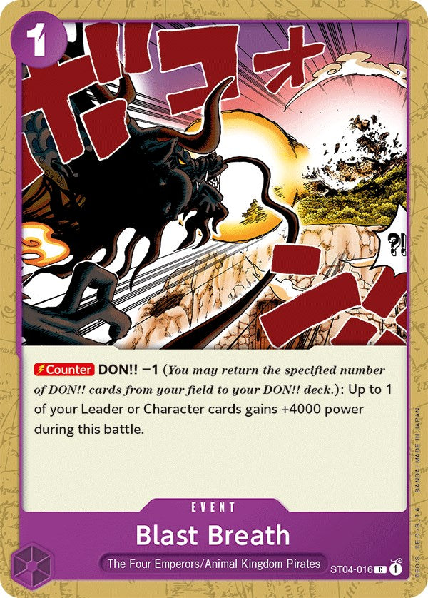 Blast Breath [Starter Deck: Animal Kingdom Pirates] Bandai