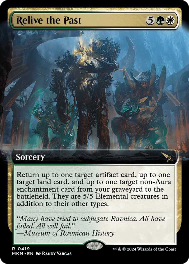 Relive the Past (Extended Art) [Murders at Karlov Manor] Magic: The Gathering