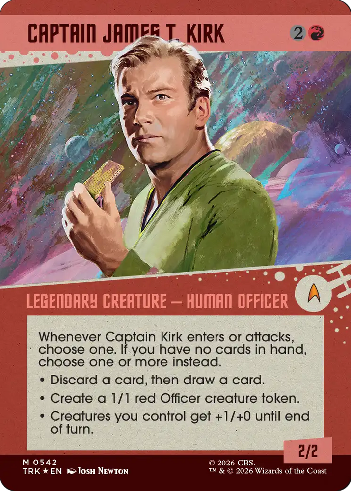 Captain James T. Kirk (Showcase) (Surge Foil) [Star Trek] Magic: The Gathering